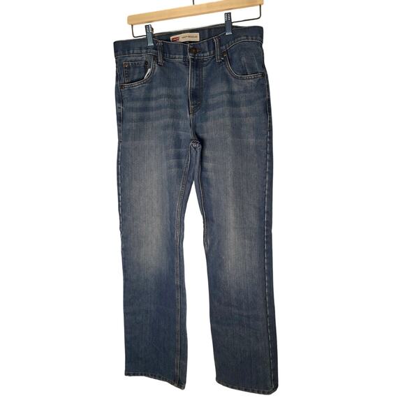 Levi's 505 Men's Slim Straight Fit Light Wash Denim Blue Jeans 29x29 NormCore - Picture 1 of 7